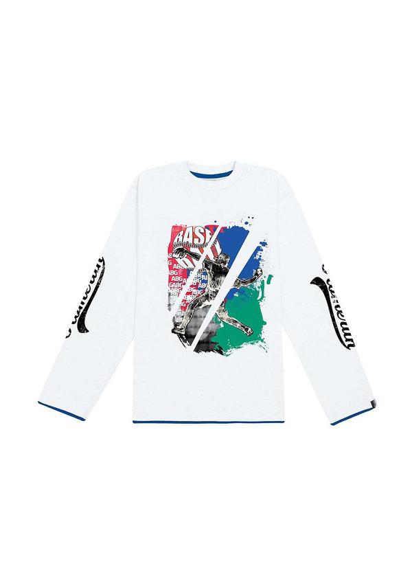 Abrange - Camiseta Basquete Branco