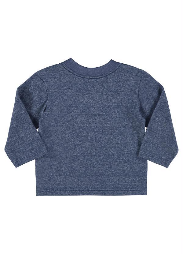 Quimby - Camiseta Bebê Manga Longa Botonê Azul 4