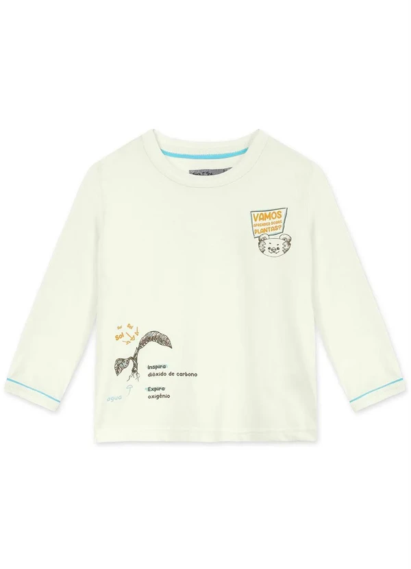 Tigor T Tigre - Camiseta Bebê Menino Bege