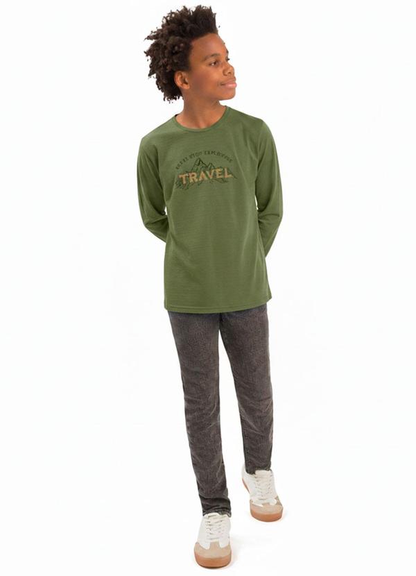 Ddk - Camiseta Bordada Travel Verde