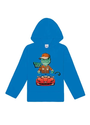 Abrange - Camiseta com Capuz Camaleão Azul - ABRANGE