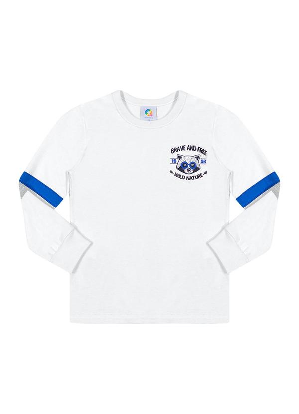Alenice - Camiseta Corajoso Menino Branco 1