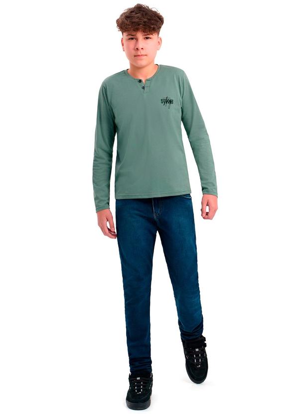 Ddk - Camiseta de Manga Longa com Bordado Verde 2