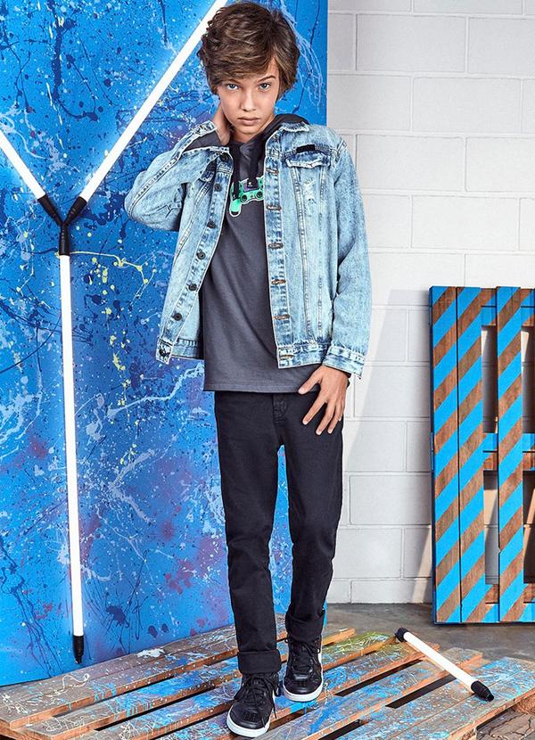 Youccie - Camiseta de Manga Longa com Capuz Cinza 2