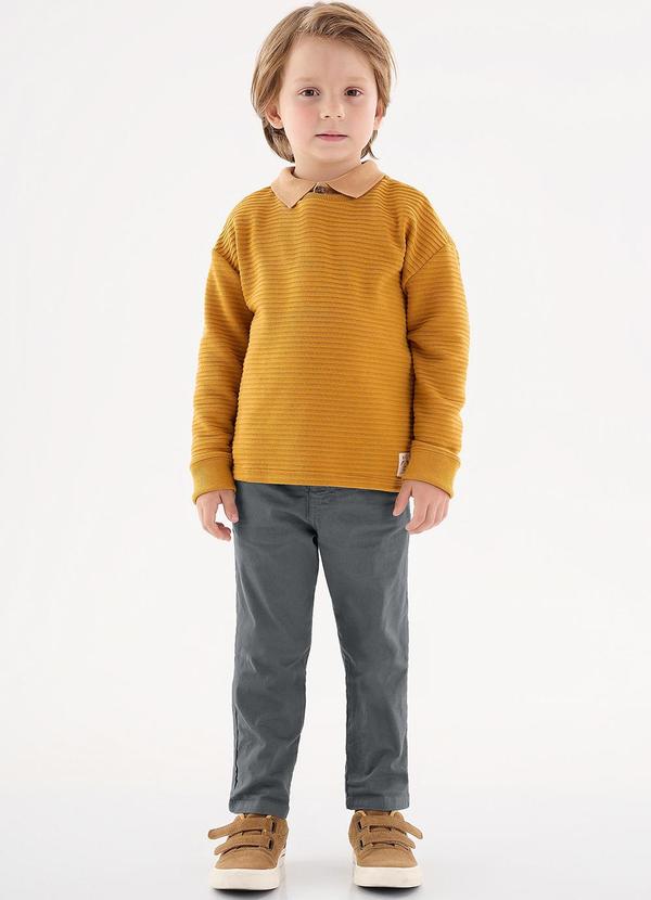 Up Baby - Camiseta de Manga Longa Infantil Amarelo 2