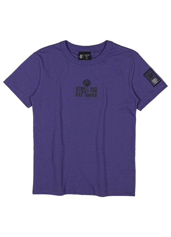 Youccie - Camiseta de Manga Curta Roxo