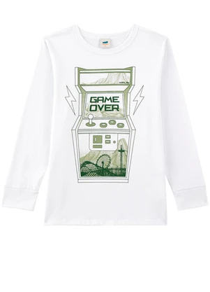 Marlan - Camiseta de Mangas Longas Branco - MARLAN