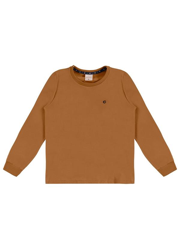 Carinhoso - Camiseta em Malha com Bordado Marrom 3