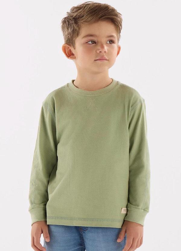 Up Baby - Camiseta em Malha Piquet Verde