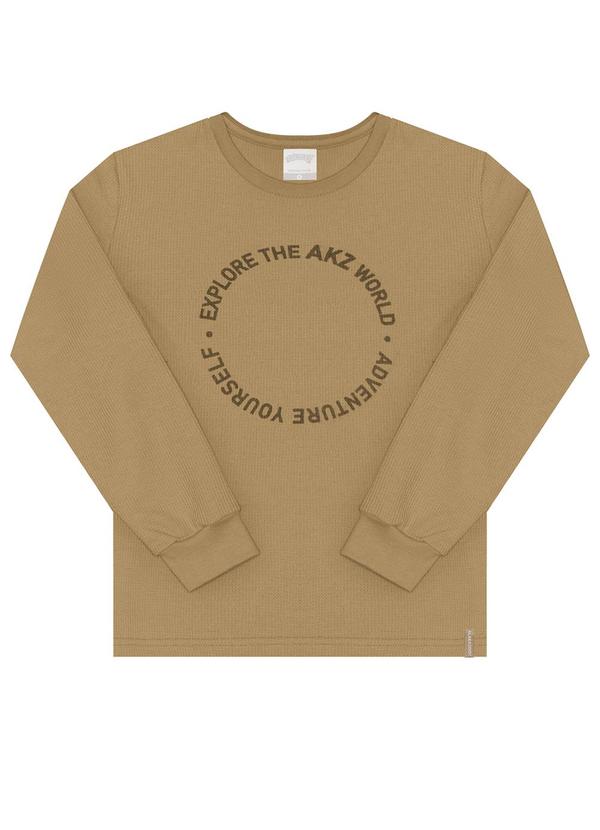 Alakazoo - Camiseta  em Malha Texturizada Bege 3