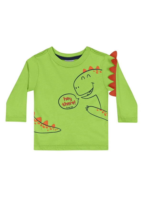 Quimby - Camiseta em Meia Malha Bebê Menino Verde