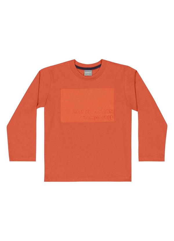 Quimby - Camiseta em Meia Malha Infantil Laranja 1