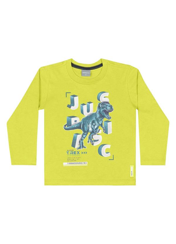 Quimby - Camiseta em Meia Malha Infantil Verde 1