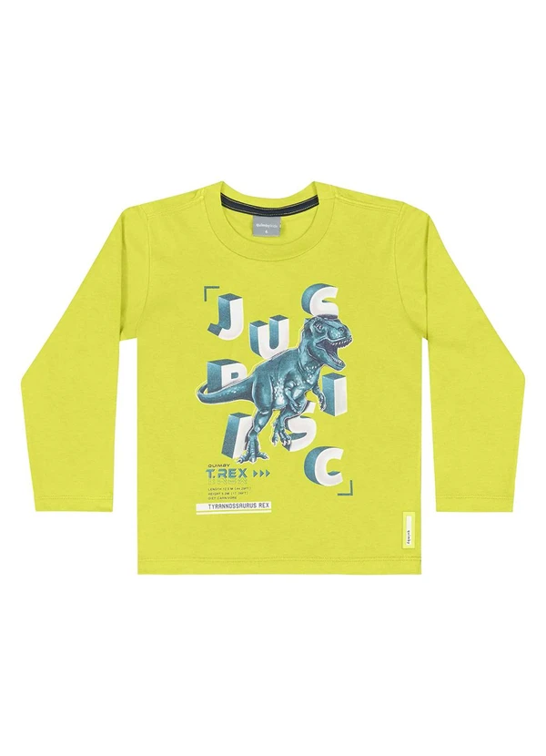 Quimby - Camiseta em Meia Malha Infantil Verde