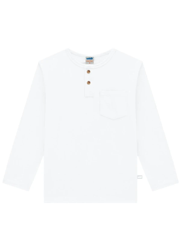 Marlan - Camiseta em Meia Malha Penteada Branco