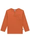 Marlan - Camiseta em Meia Malha Penteada Laranja - variação: Laranja