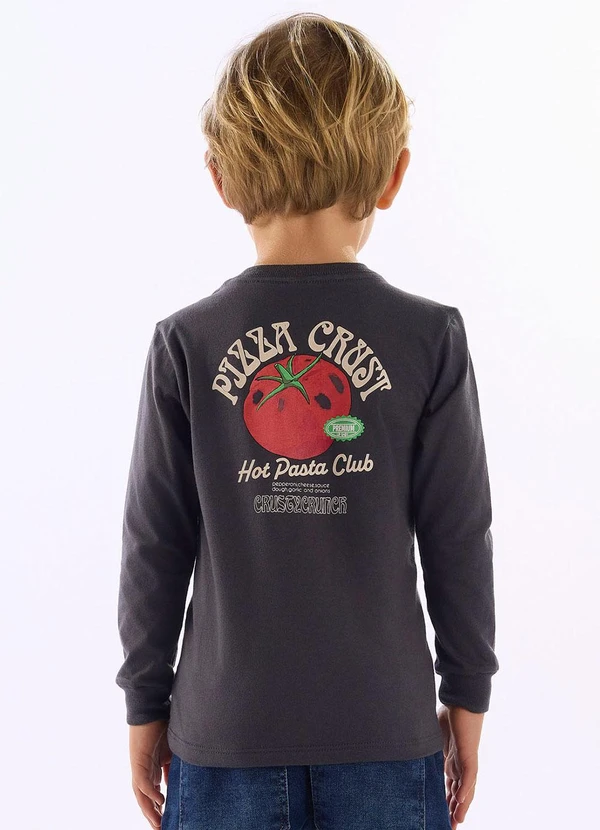Up Baby - Camiseta Hot Pasta Cinza 2