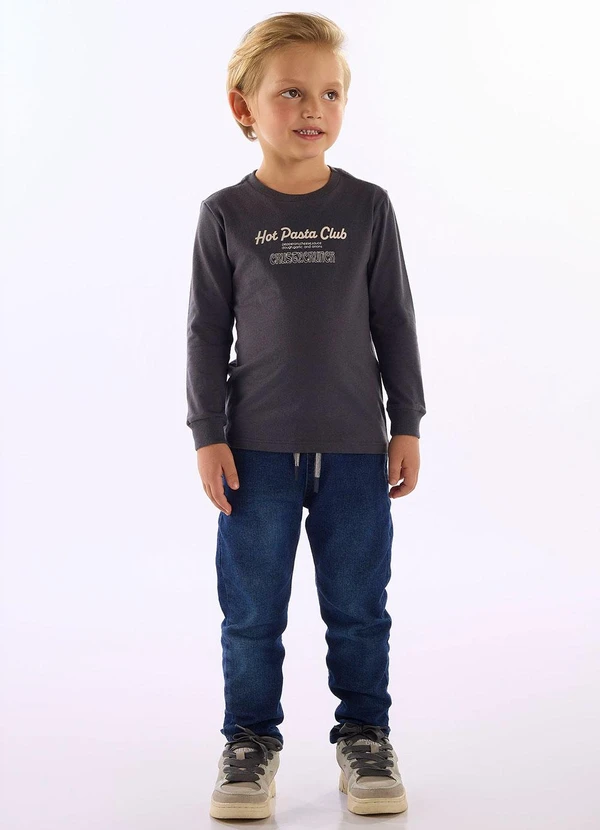 Up Baby - Camiseta Hot Pasta Cinza 3