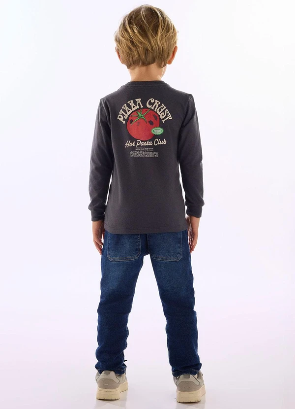 Up Baby - Camiseta Hot Pasta Cinza 4