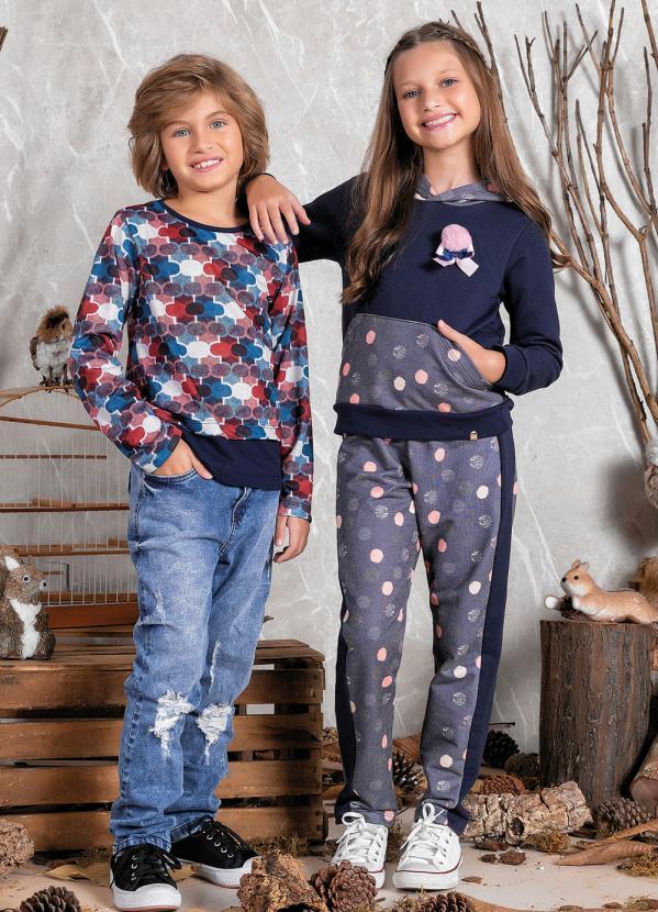 Queima Estoque - Camiseta Infantil Abstrata com Recortes 5