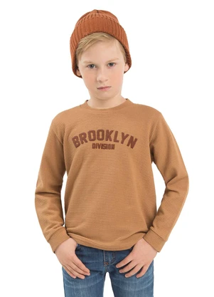 Ddk - Camiseta Infantil Brooklyn Division Bege - DDK