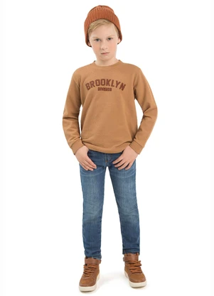 Ddk - Camiseta Infantil Brooklyn Division Bege - DDK