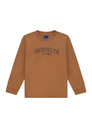 Ddk - Camiseta Infantil Brooklyn Division Marrom - DDK