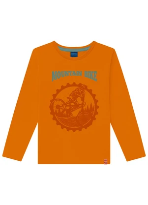 Ddk - Camiseta Infantil de Manga Longa Amarelo - DDK