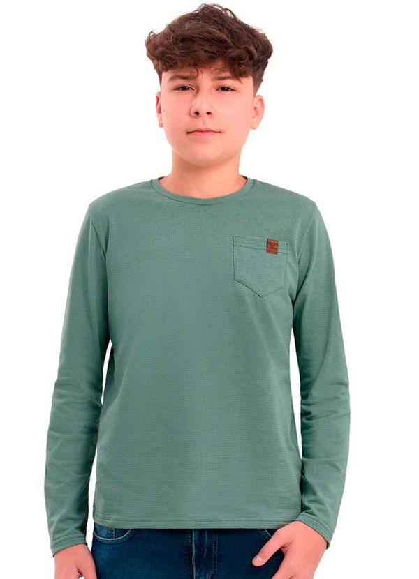Ddk - Camiseta Infantil de Manga Longa Piquet Verde 2