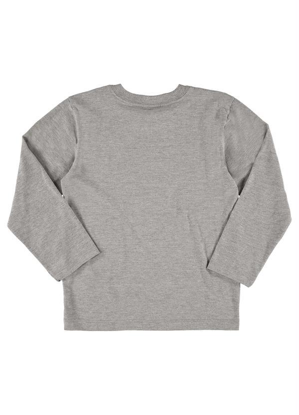 Quimby - Camiseta Infantil Dino Menino Cinza 4