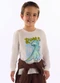 Up Baby - Camiseta Infantil Dinossauro Marrom - variação:  