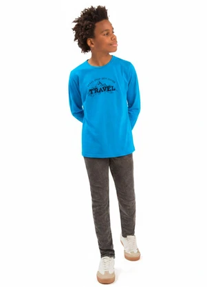 Ddk - Camiseta Infantil Exploring Azul - DDK