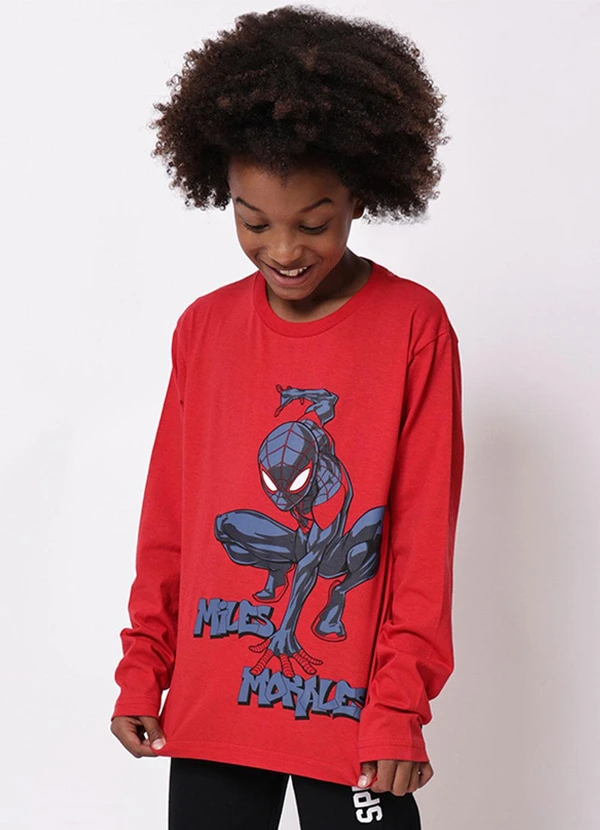 Torra - Camiseta Infantil Homem Aranha Vermelha