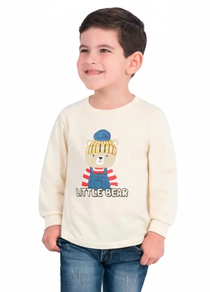 Ddk - Camiseta Infantil Little Bear Branco - DDK
