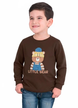 Ddk - Camiseta Infantil Little Bear Marrom - DDK
