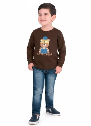 Ddk - Camiseta Infantil Little Bear Marrom - DDK