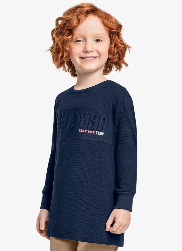 Trick Nick - Camiseta Infantil Manga Longa Azul 4