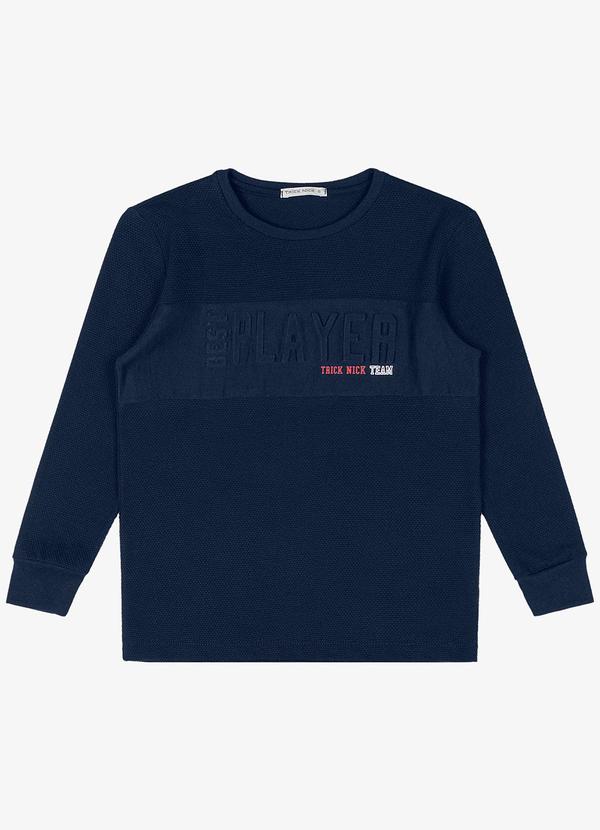 Trick Nick - Camiseta Infantil Manga Longa Azul 5