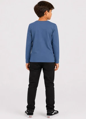 Select - Camiseta Infantil Manga Longa Azul - SELECT