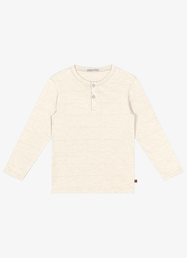 Trick Nick - Camiseta Infantil Manga Longa Bege