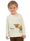 Ddk - Camiseta Infantil Little Bear Branco - variação: Bege