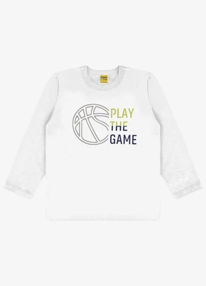 Rovi Kids - Camiseta Infantil Manga Longa Branco - ROVI KIDS