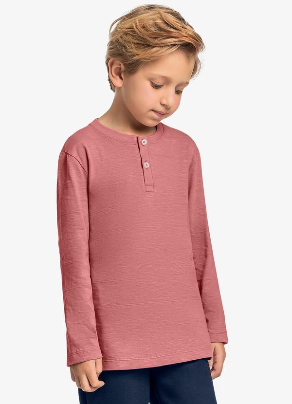 Trick Nick - Camiseta Infantil Manga Longa Rosa
