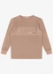 Trick Nick - Camiseta Infantil Manga Longa Bege - variação: Marrom