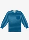 Trick Nick - Camiseta Infantil Masculina Manga Longa Azul - variação: Azul
