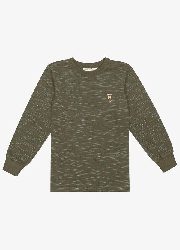 Trick Nick - Camiseta Infantil Masculina Manga Longa Verde
