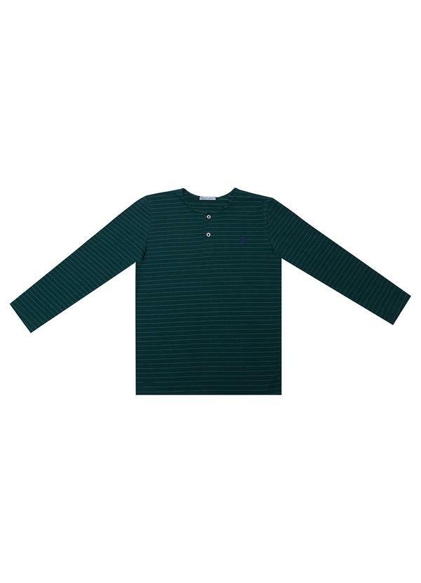 Trick Nick - Camiseta Infantil Masculina Manga Longa Verde