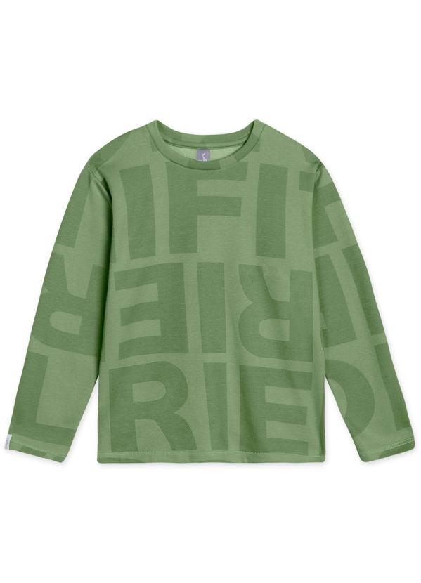 Tigor T Tigre - Camiseta Infantil Menino Match Verde