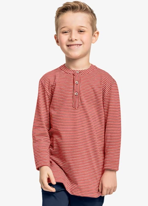 Trick Nick - Camiseta Infantil Masculino Manga Longa Laranja - TRICK NICK