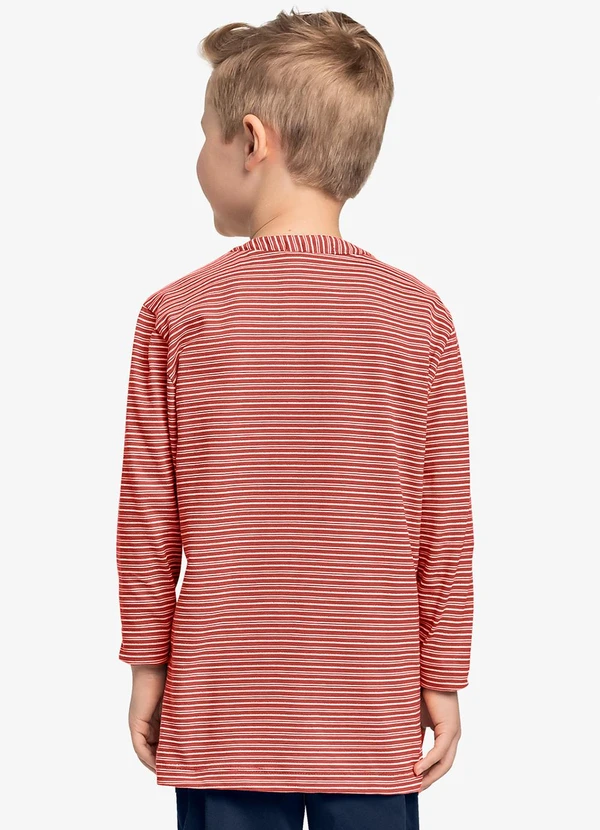 Trick Nick - Camiseta Infantil Masculino Manga Longa Laranja 2